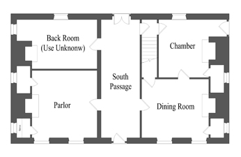 ca. 1764 First Floor Plan