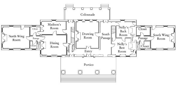 ca. 1812 First Floor Plan